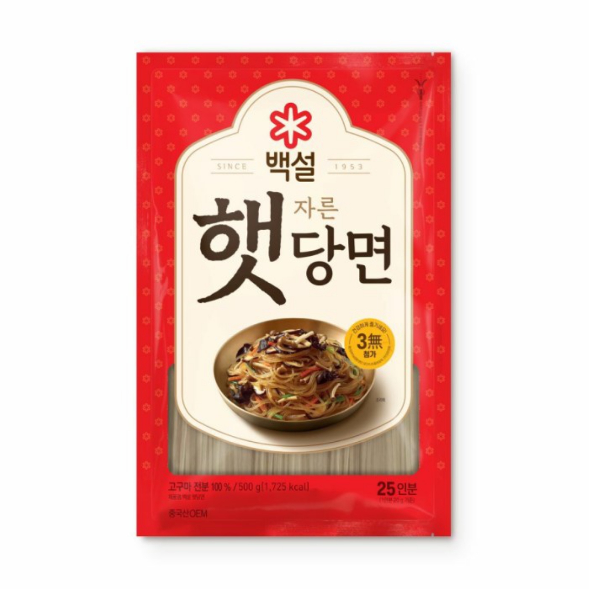 백설 자른 햇당면 (500G)