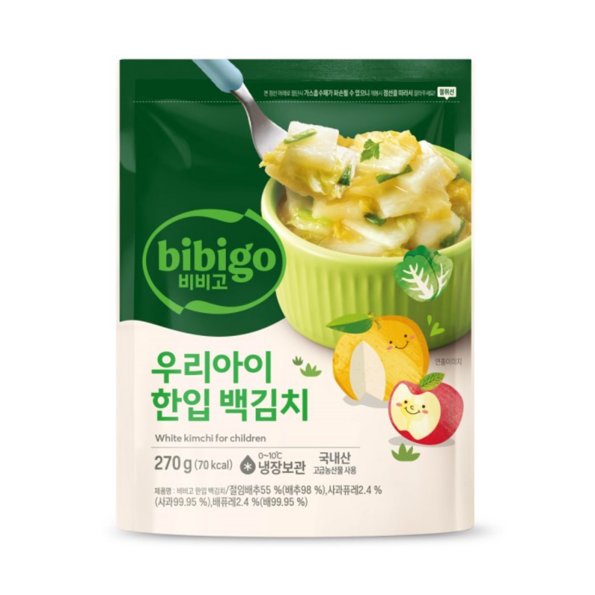 CJ 비비고 우리아이 한입백김치 (270G)