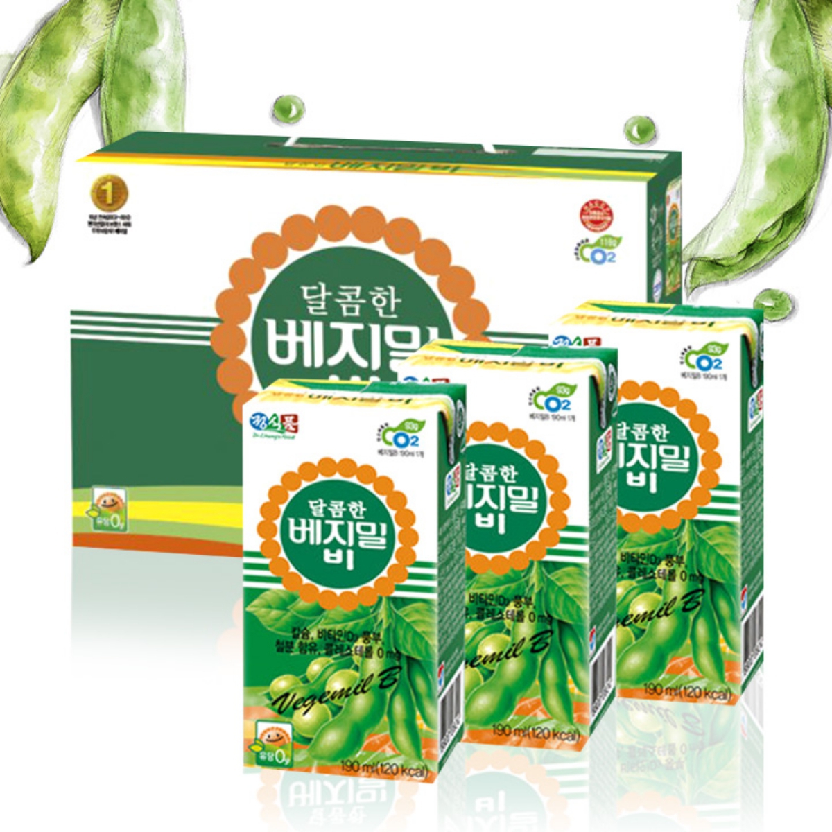 정식품 베지밀 B (달콤한맛) (190ML * 24.0)