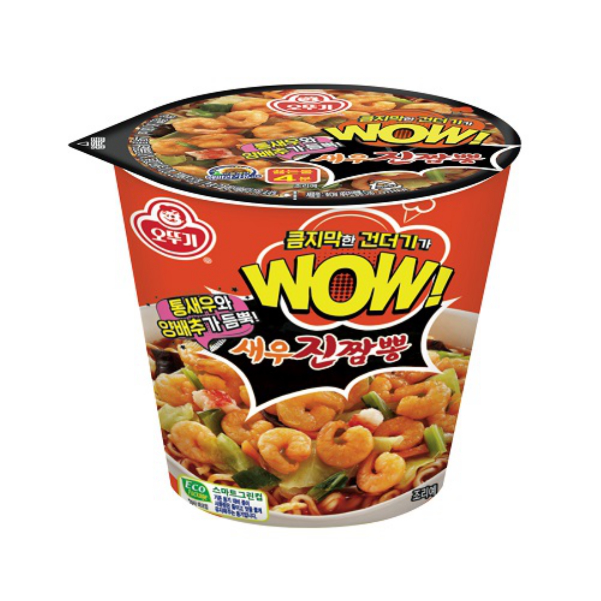 오뚜기 WOW 새우진짬뽕 컵 80G (80G)