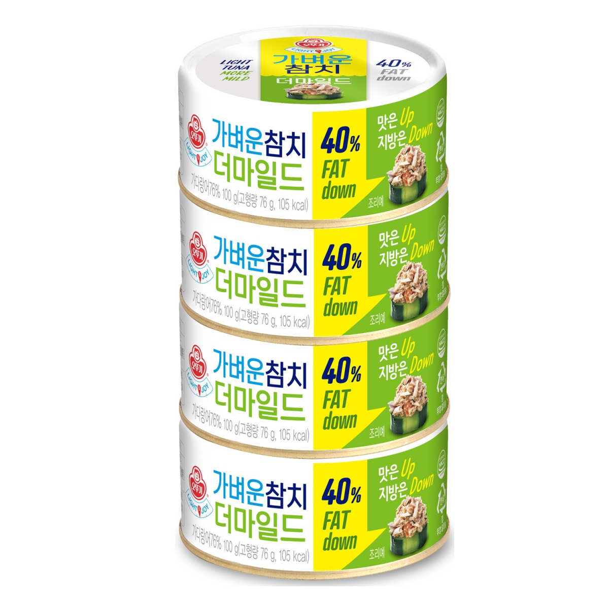 오뚜기 LIGHT&JOY 가벼운참치 더마일드 (135G*4입)