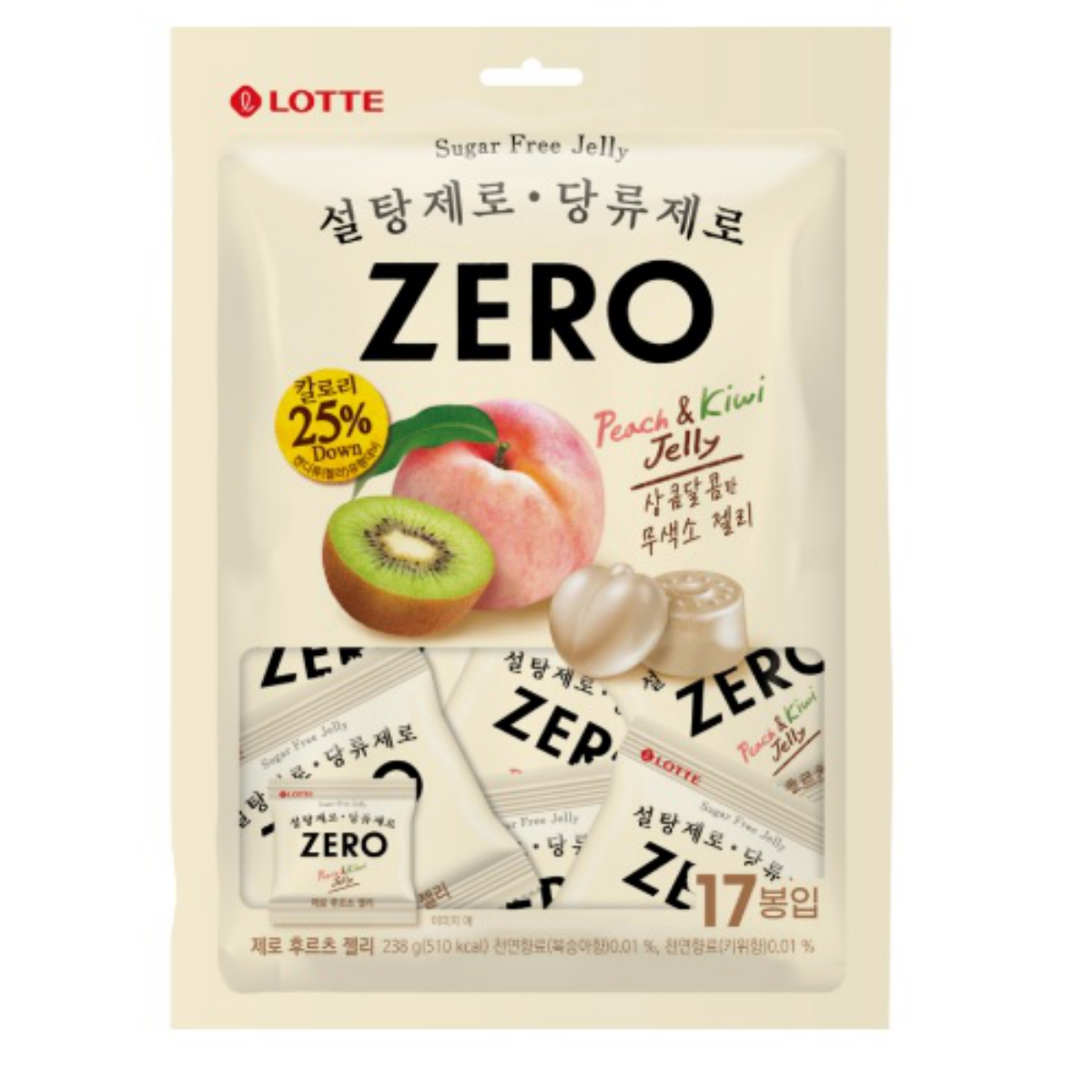 롯데 제로 후르츠젤리 (238G)