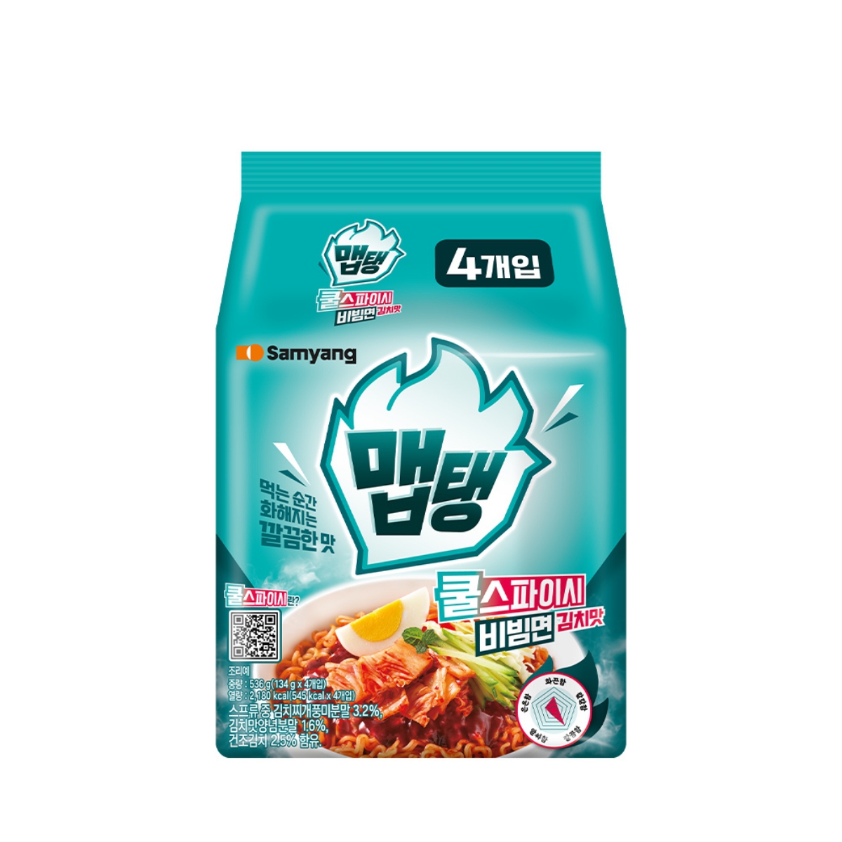 삼양 맵탱 쿨스파이시 비빔면 (134G*4)
