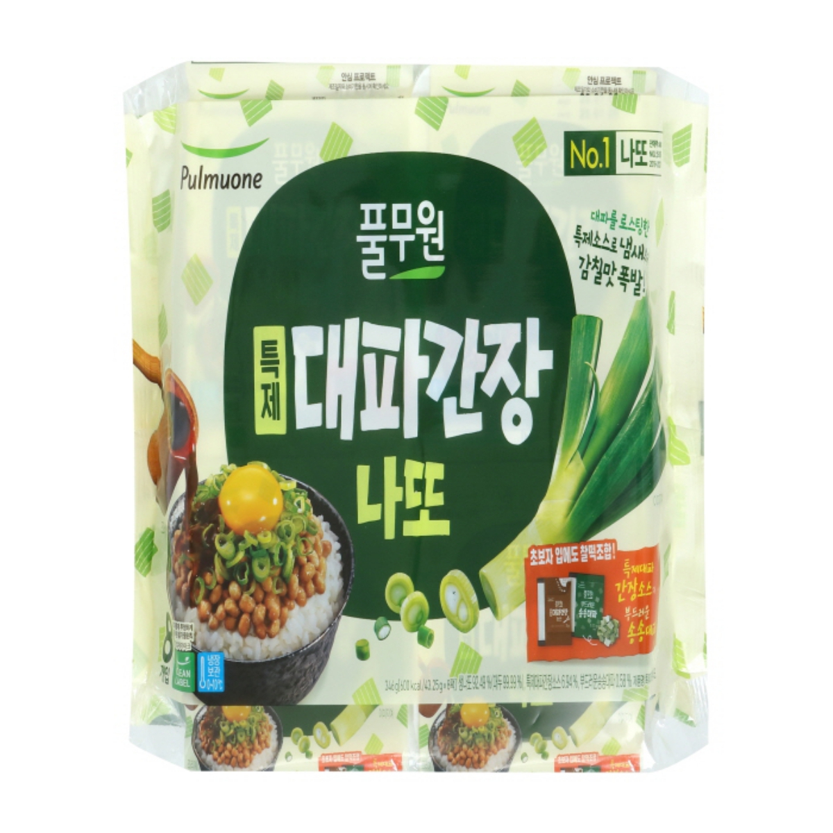 풀무원 특제 대파 간장 나또 (43.25G*8입)