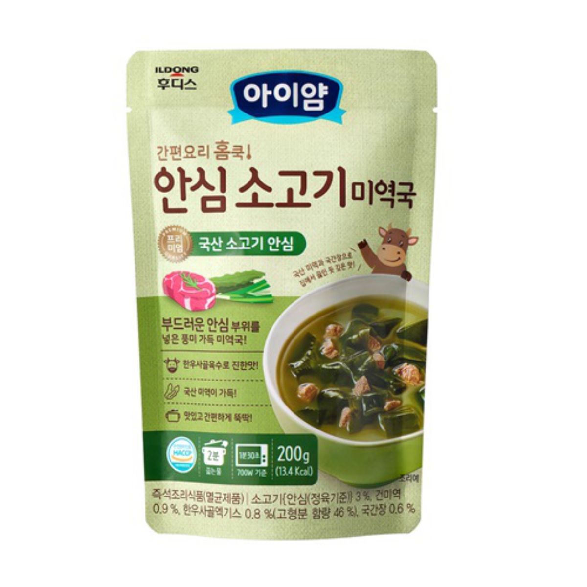 아이얌 안심 소고기 미역국 (200G)