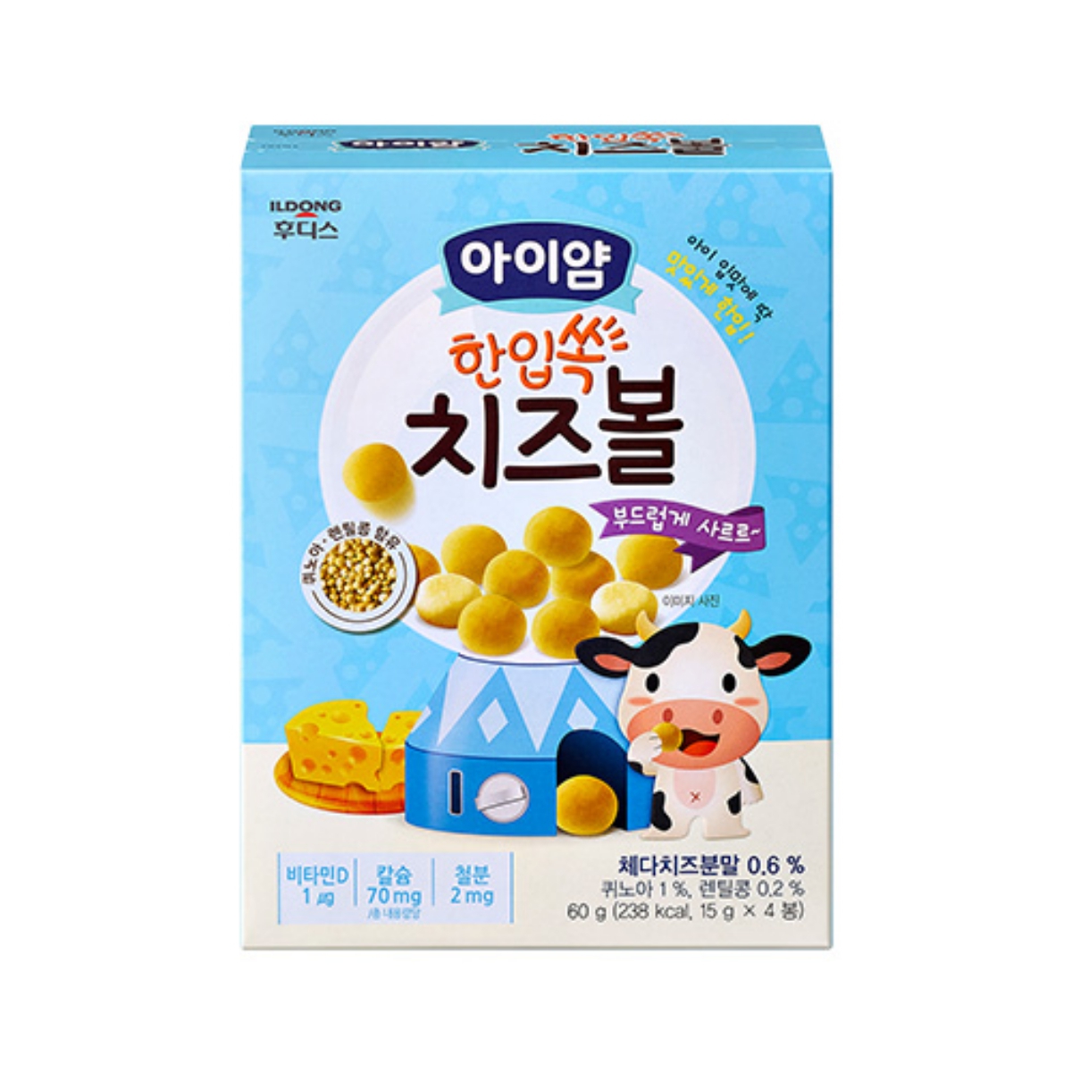 일동후디스 아이얌 치즈볼과자 (60G)