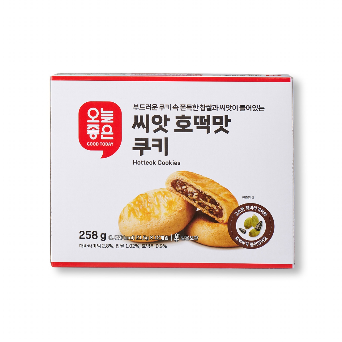 오늘좋은 씨앗 호떡맛 쿠키 (258G)