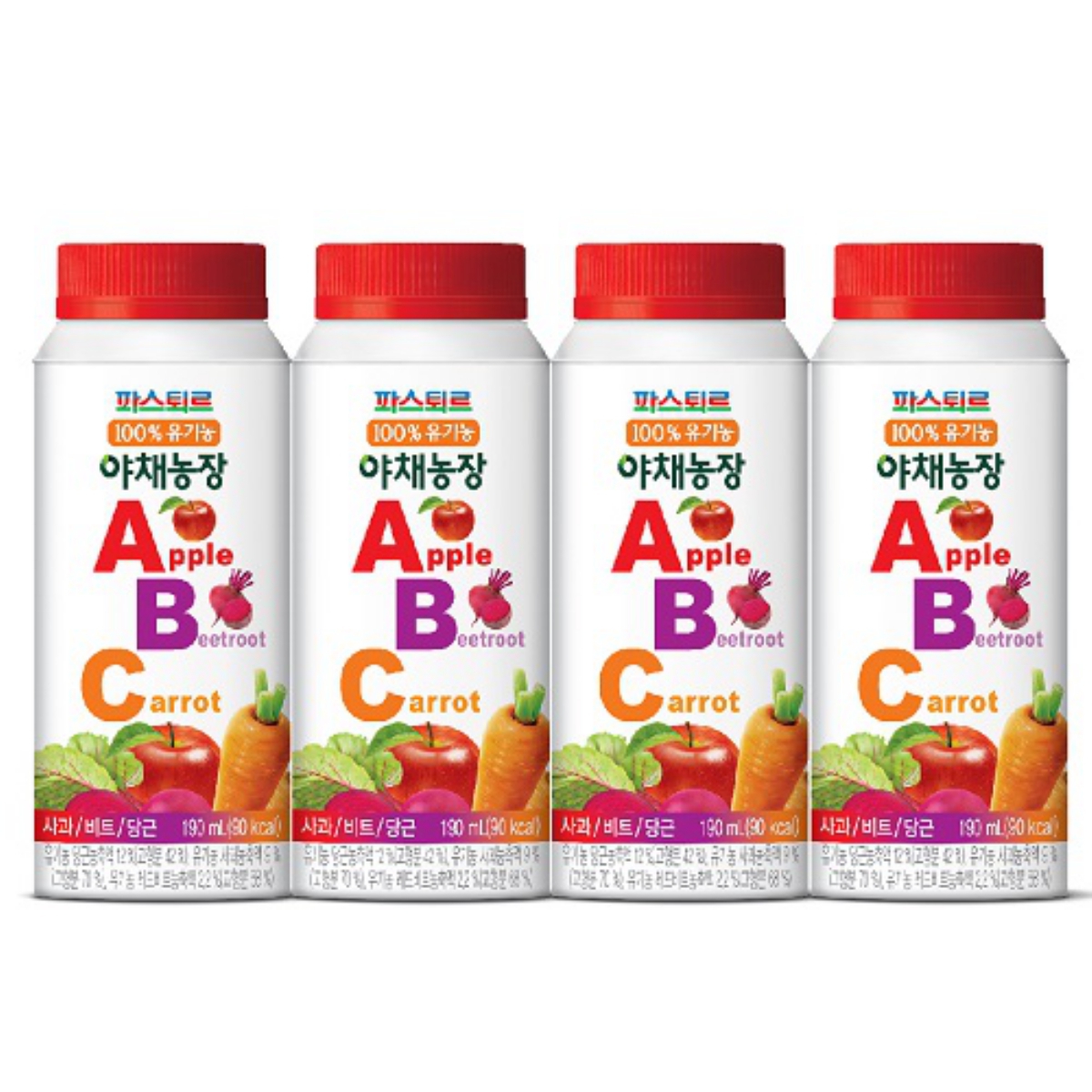 파스퇴르 유기농 야채농장 ABC (190ML*4입)