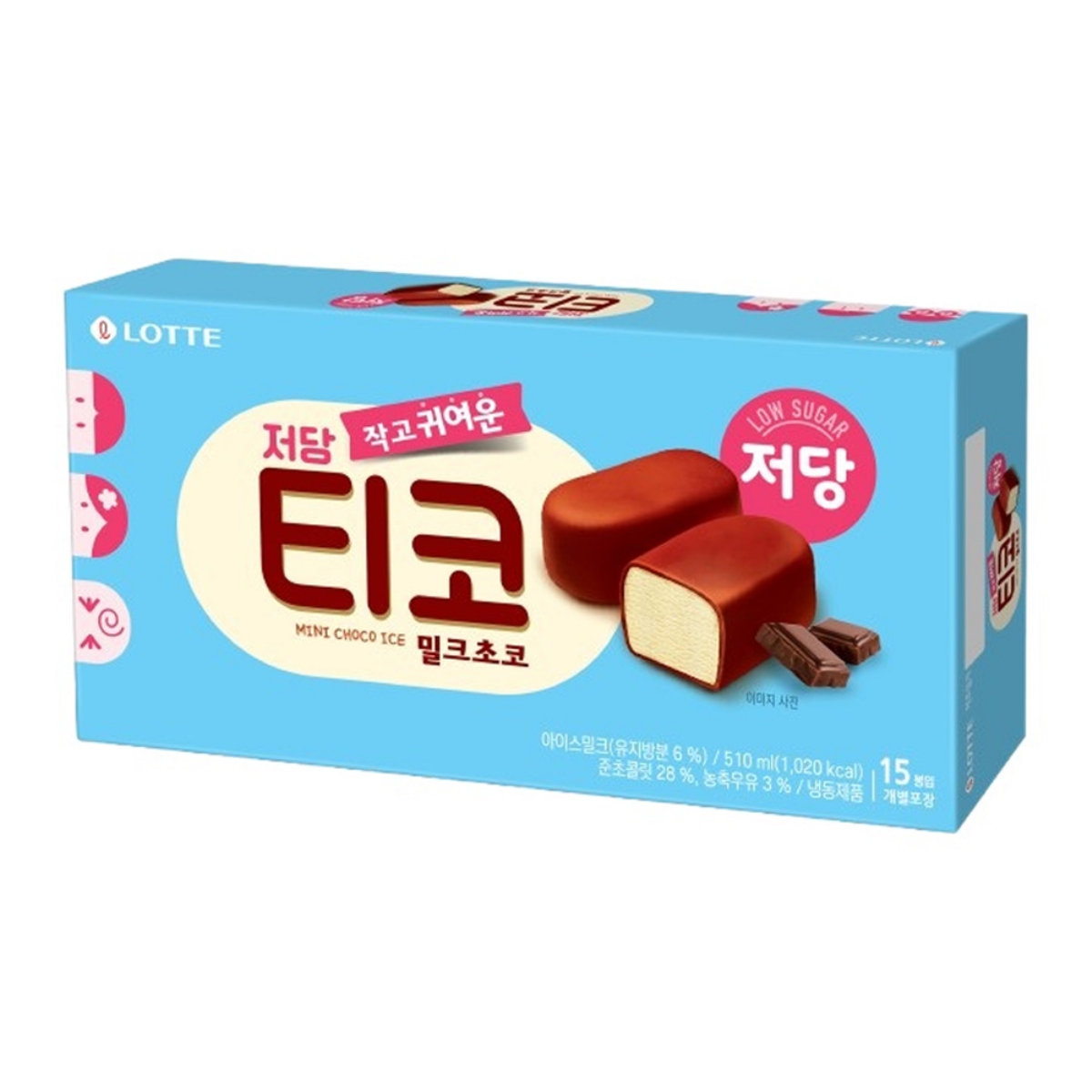롯데 티코 밀크초코 저당 (510ML)