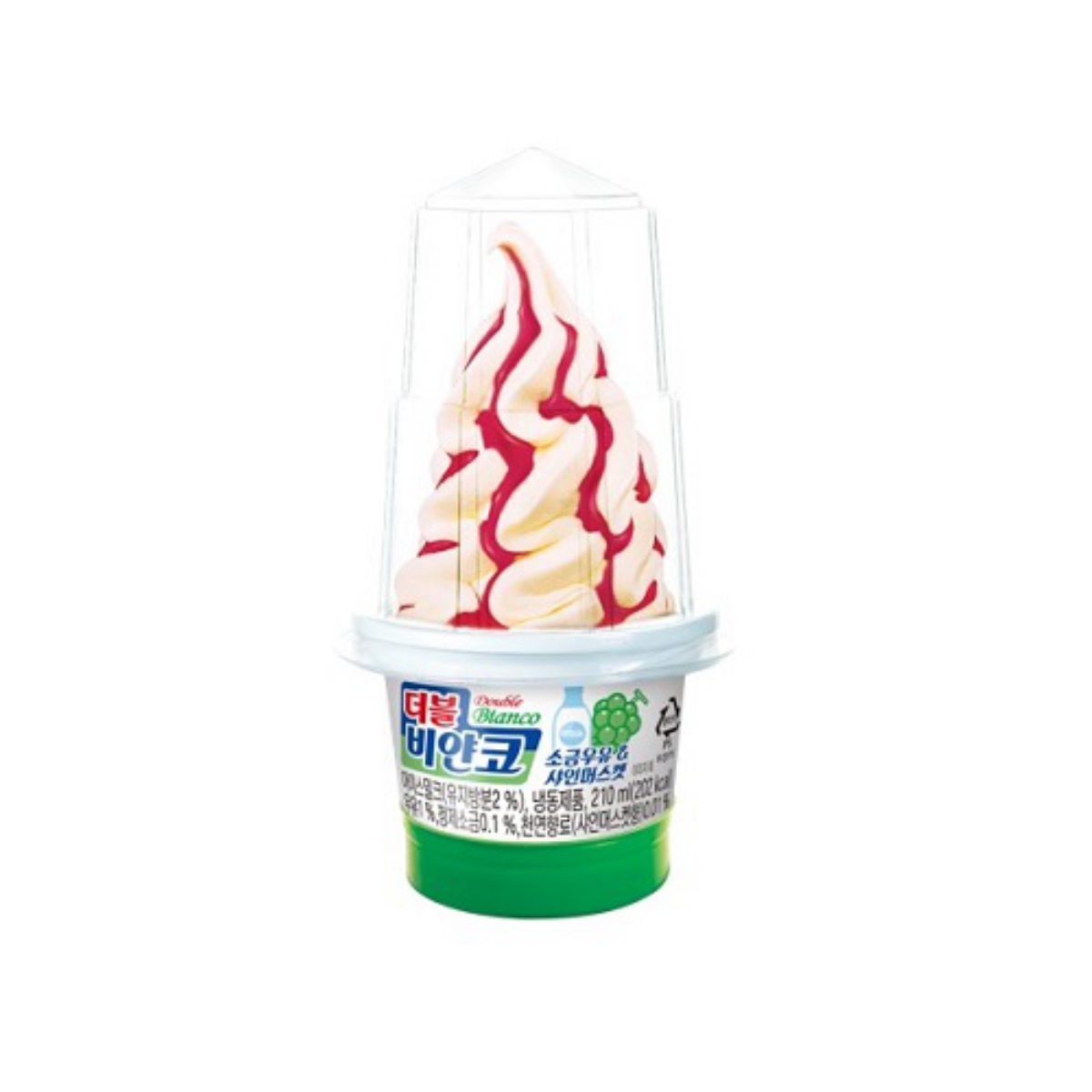 롯데 더블비얀코 소금우유 샤인머스켓 (210ML)