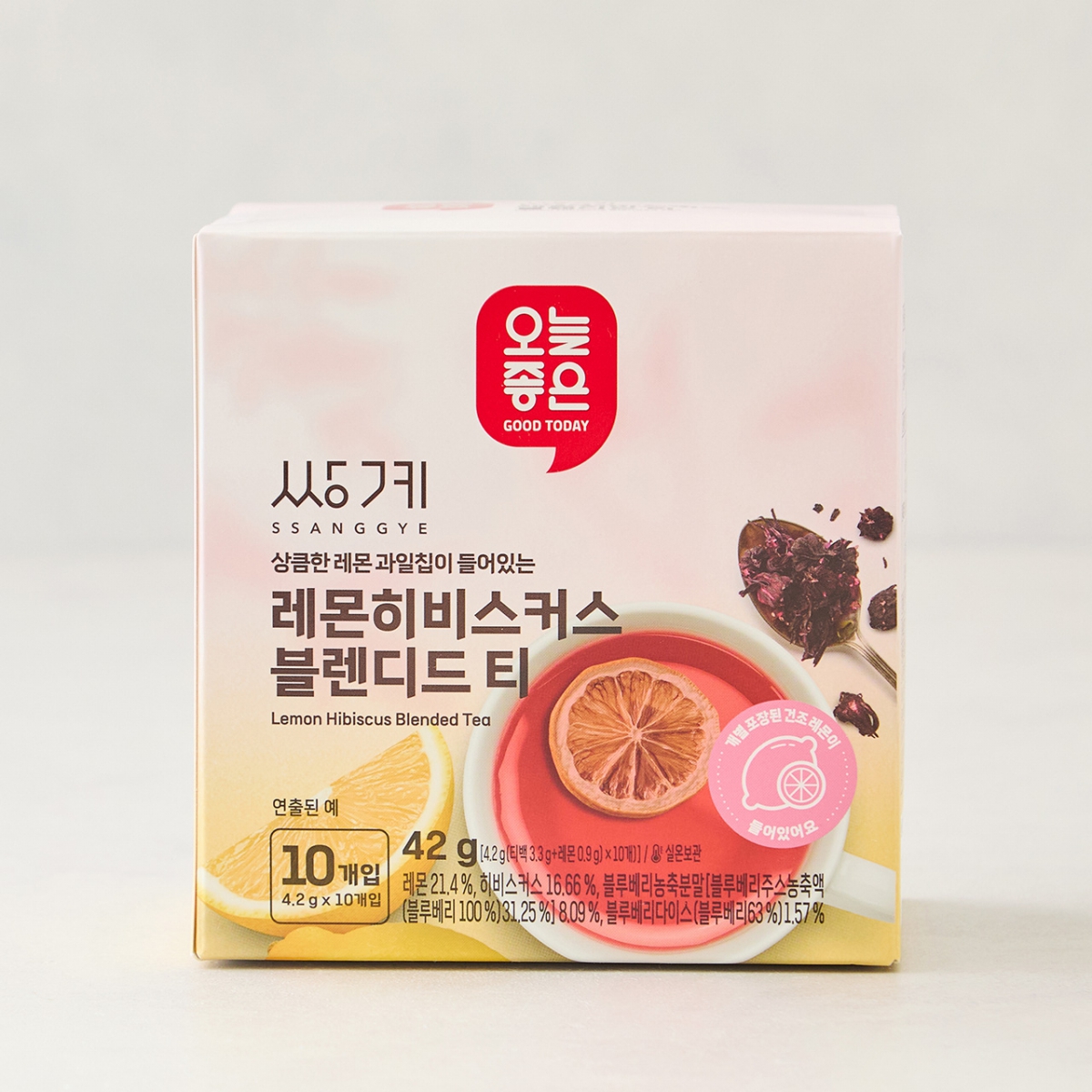 오늘좋은 레몬히비스커스 블렌디드티 (4.2G*10입)