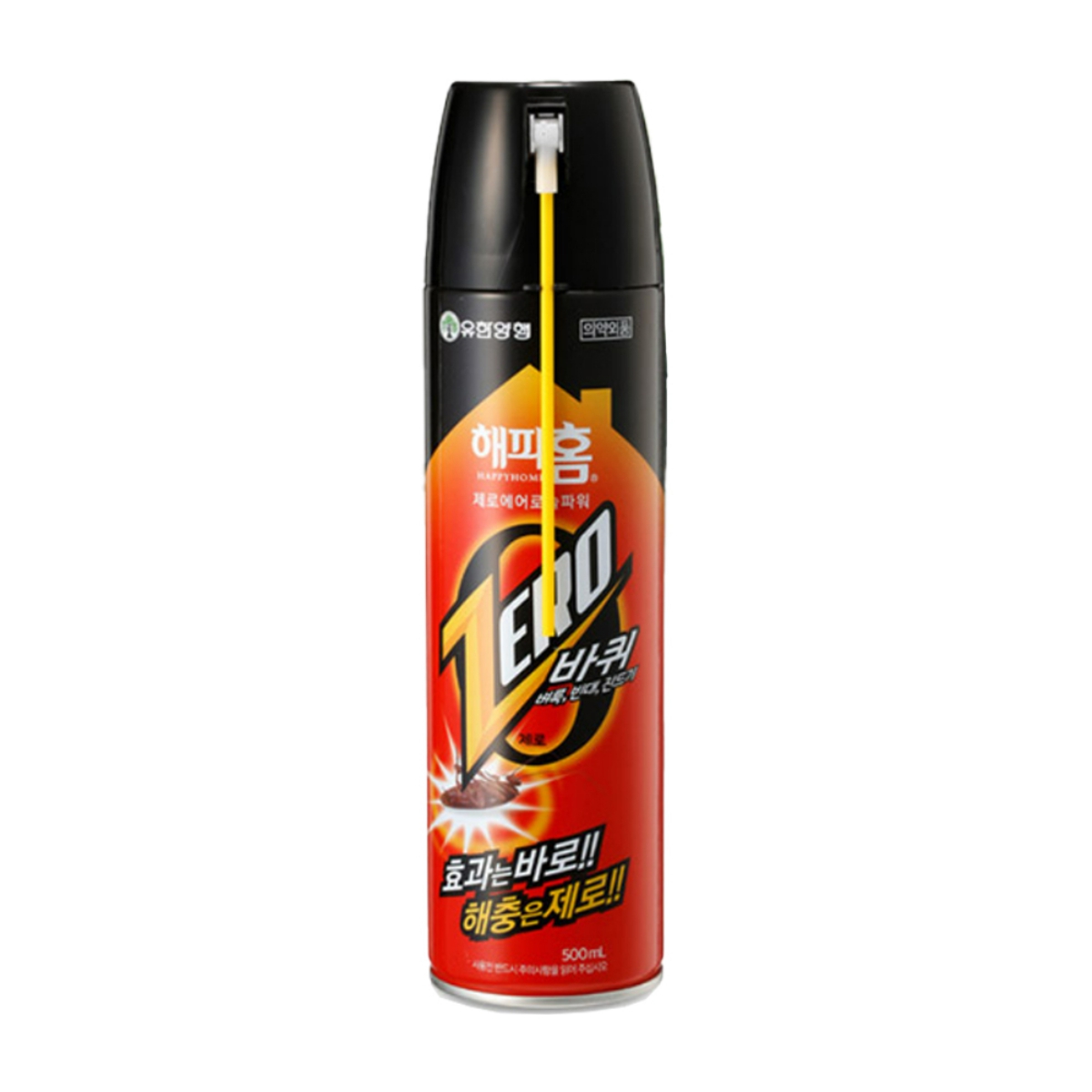 해피홈 제로 에어로솔 파워 (바퀴) (500ML)