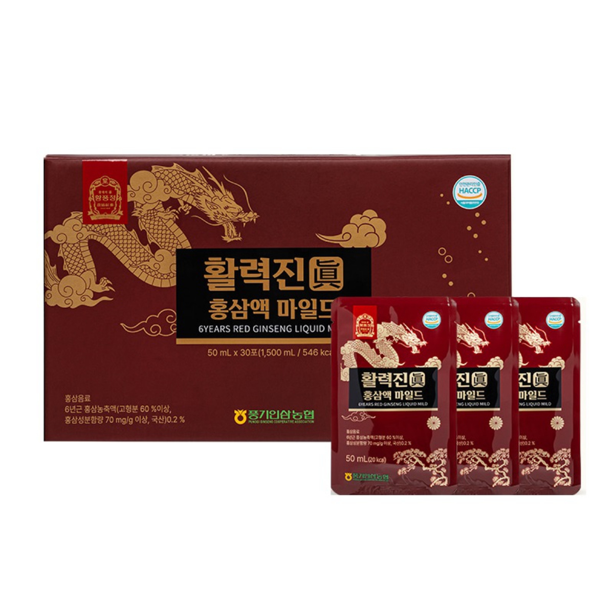황풍정 활력진 홍삼액 마일드 (50ML*30포)