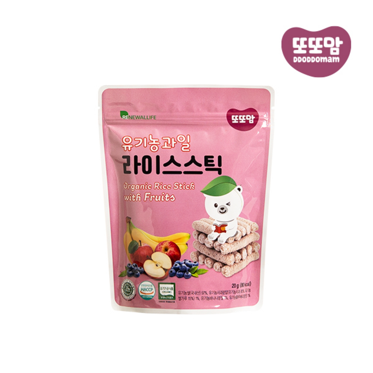 또또맘 유기농 과일 라이스스틱 (20G)