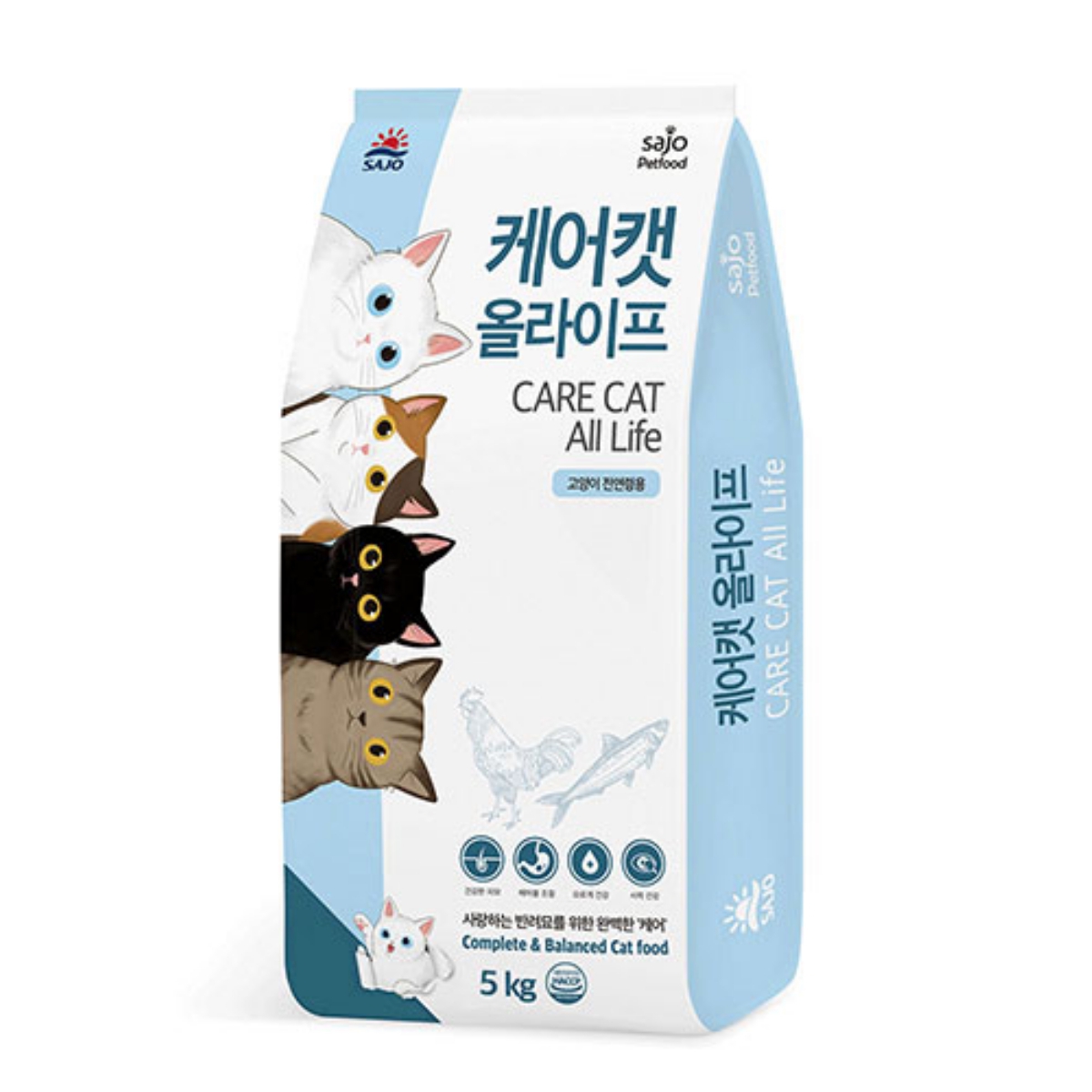케어캣 올라이프 전연령 고양이 사료 (5KG)