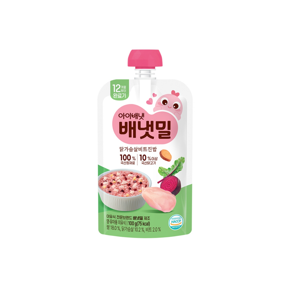 아이배냇 배냇밀 닭가슴살비트진밥 (12개월) (100G)