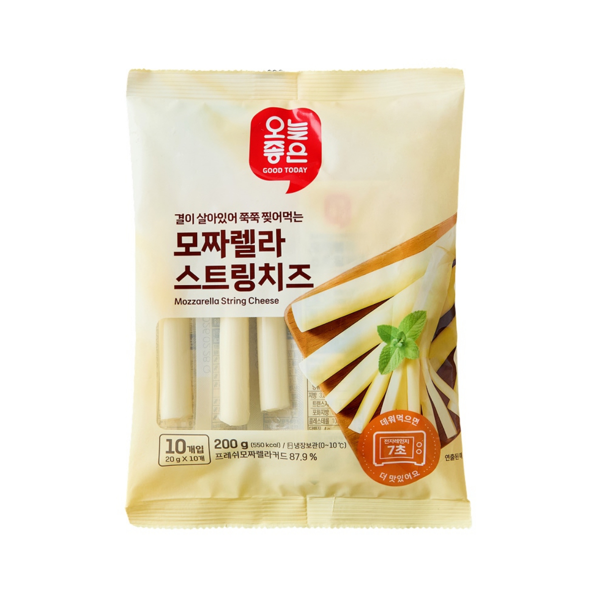 오늘좋은 모짜렐라 스트링치즈 (20G*10입)